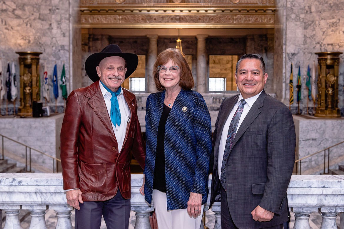 The Washington State Legislature approved the 2023-25 capital construction budget on Saturday, the day before session came to a close. The budget includes nearly $170 million for projects in the three counties that make up District 13. From left to right, District 13 legislators Rep. Tom Dent, Sen. Judy Warnick and Rep. Alex Ybarra.