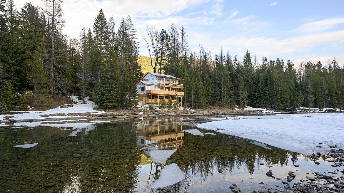 The Ambler home on McDonald Creek in Glacier National Park.