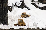 Many Glacier, Chief Mountain Road open; plows at Haystack