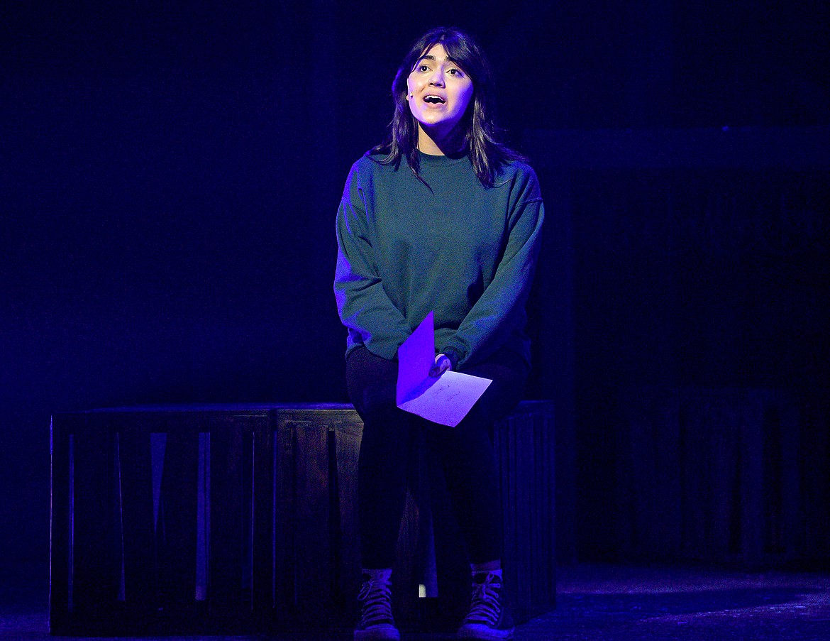 Lavena James plays the leading role of Fantine during rehearsal of Alpine Theatre Project's Les Miserables at the Whitefish Performing Arts Center on Monday. James is Fantine with the Eponine cast. (Whitney England/Whitefish Pilot)