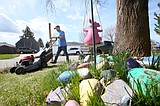 Rake N' Run spring cleaning fun