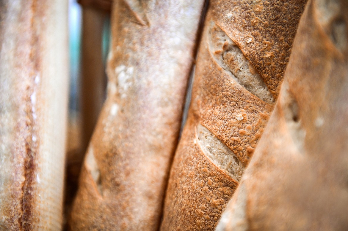 Freshly-baked baguettes at Bonjour Bakery & Bistro in Kalispell on Thursday, April 27. (Casey Kreider/Daily Inter Lake)