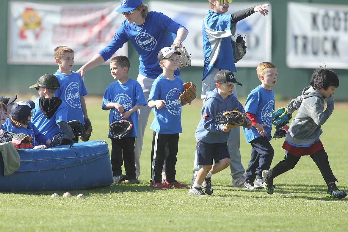 Libby Loggers Baseball had 120 kids signed up for Baseball Camp 2023 Saturday, April 29 at Lee Gehring Field. (Paul Sievers/The Western News)