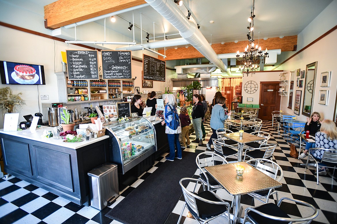 Interior of Bonjour Bakery & Bistro on Thursday, April 27. (Casey Kreider/Daily Inter Lake)