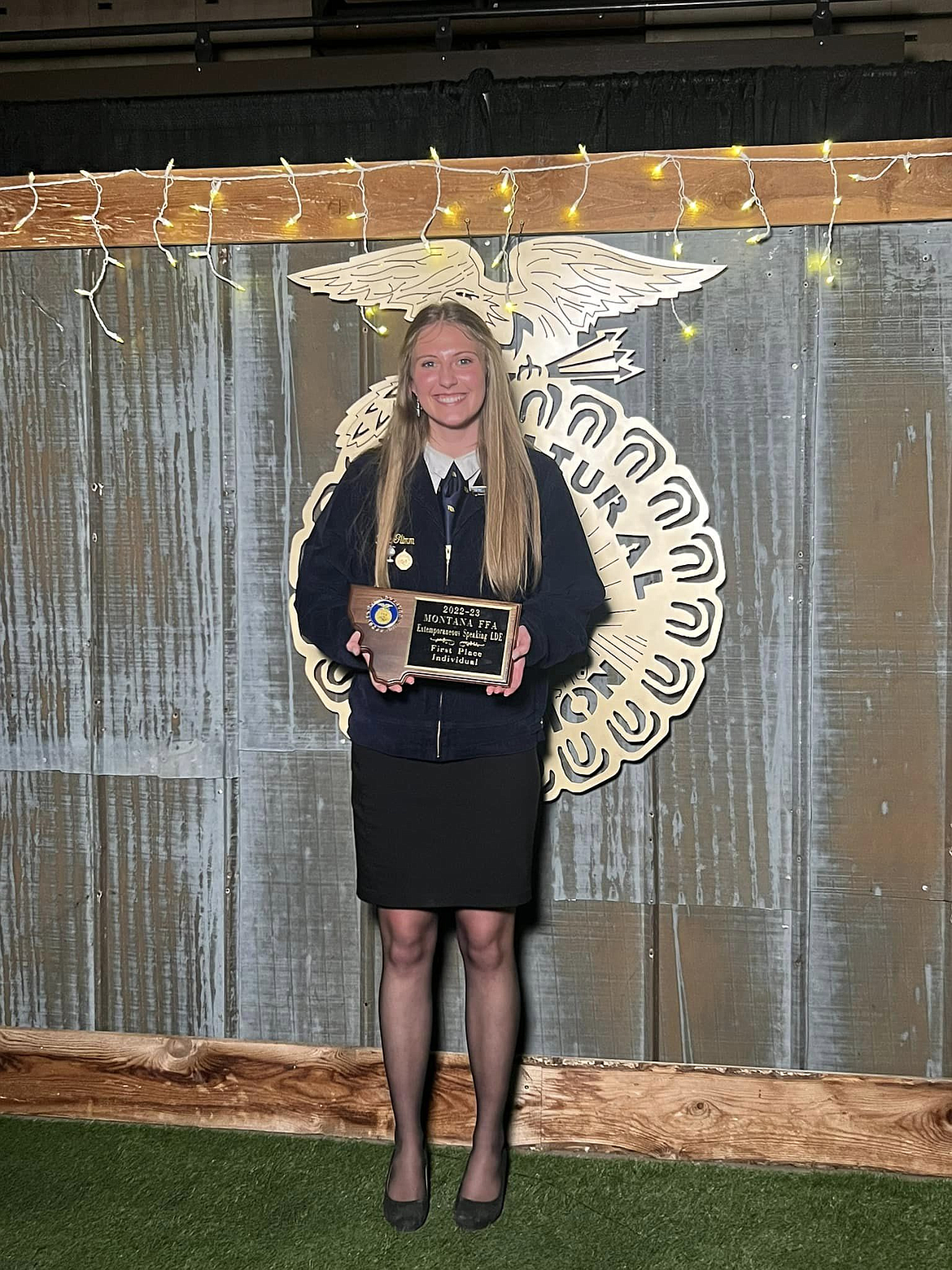 Kalispell FFA Extemporaneous Speaking state champion Rylee Glimm will compete at nationals in the fall.