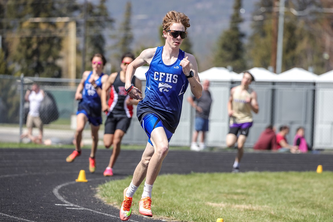 Jacks Phelps in the 800 at the Whitefish A.R.M. on Saturday. (JP Edge photo)