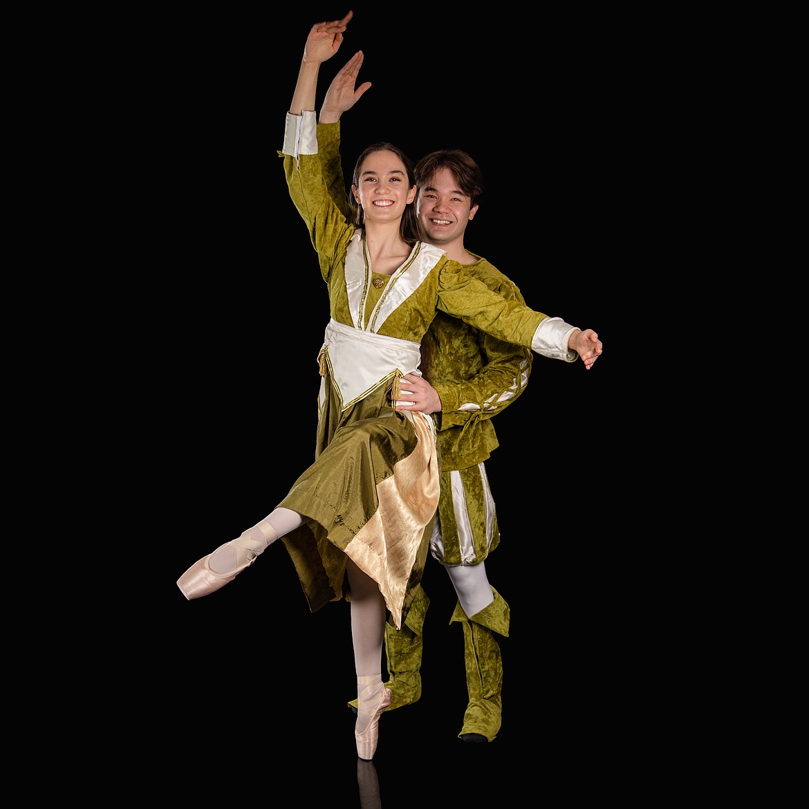 Northwest Ballet Company soloist Miki Flint as Helena and guest dancer Sean Hegstad as Demetrius in the spring production of Shakespeare's "A Midsummer Night's Dream" scheduled for May 13 and 14. (Photo by Picture Montana)