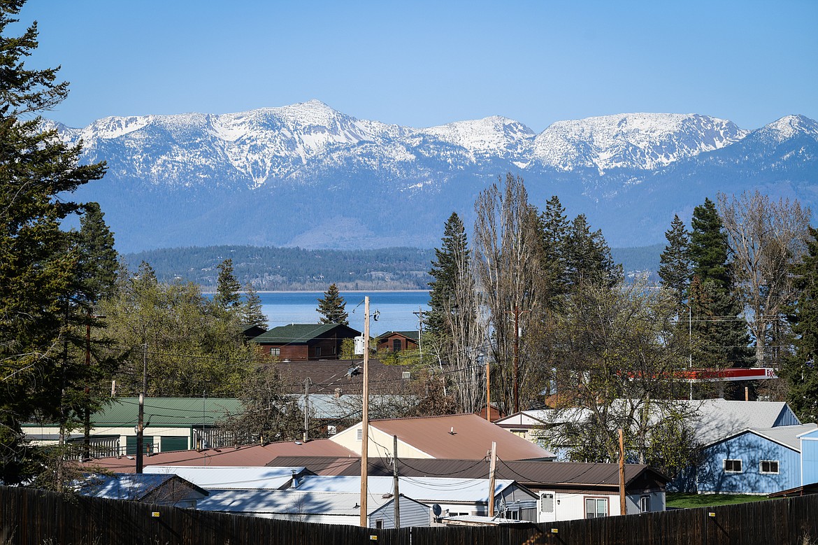 A view across a neighborhood along Stoner Creek Road in Lakeside on Tuesday, May 2. (Casey Kreider/Daily Inter Lake)