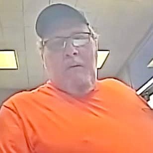 A photo of Charles Bergman taken by an ATM camera in mid-September and released by the Grant County Sheriff’s Office as part of a nationwide search.