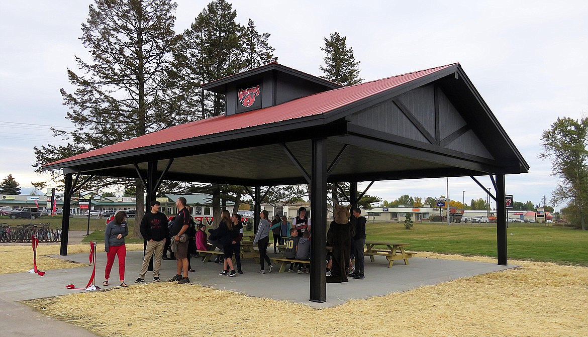 A pavilion for the Evergreen School District is one idea that came about as students made pitches to the School Board for how to improve the school. (Photo courtesy of Evergreen School District)