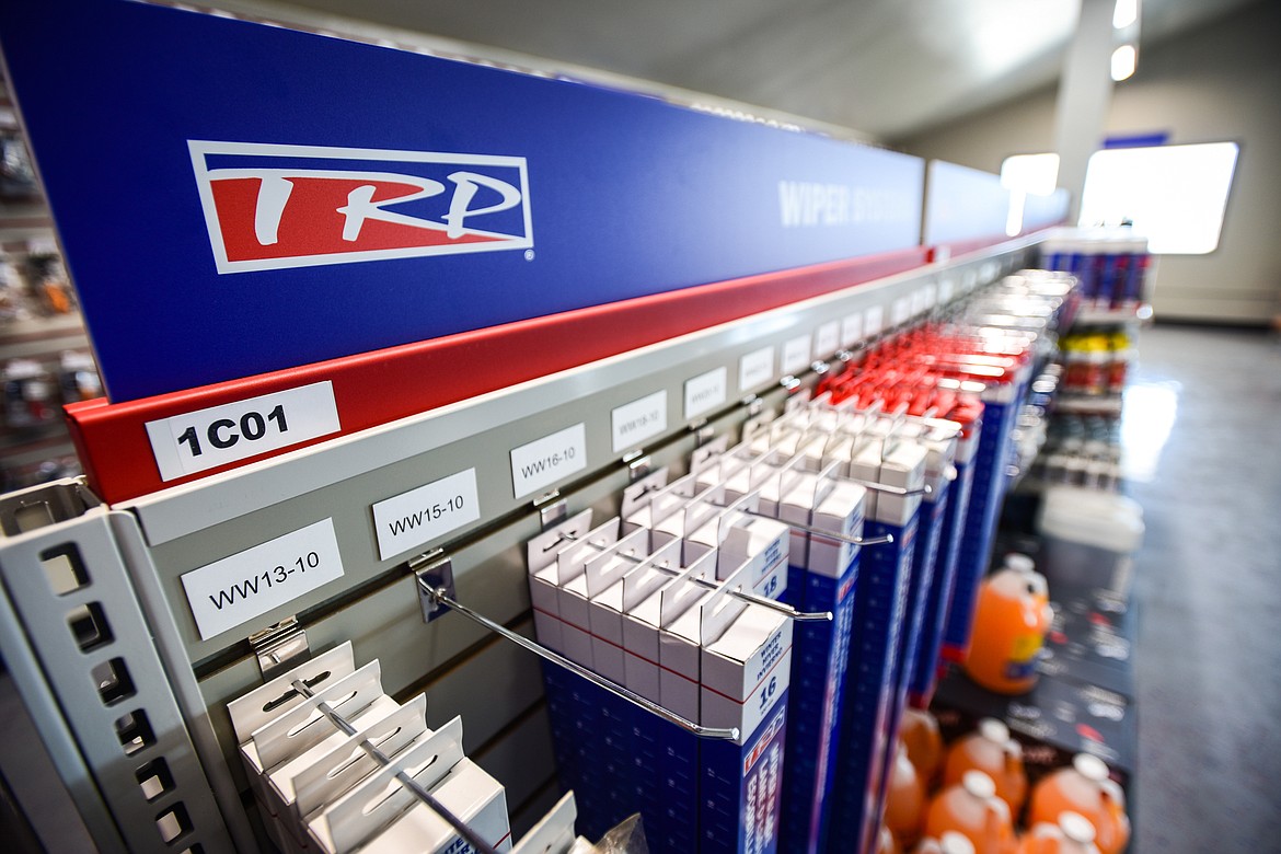 Aisles of truck, trailer and bus parts at TRP of Kalispell on Thursday, May 4. (Casey Kreider/Daily Inter Lake)