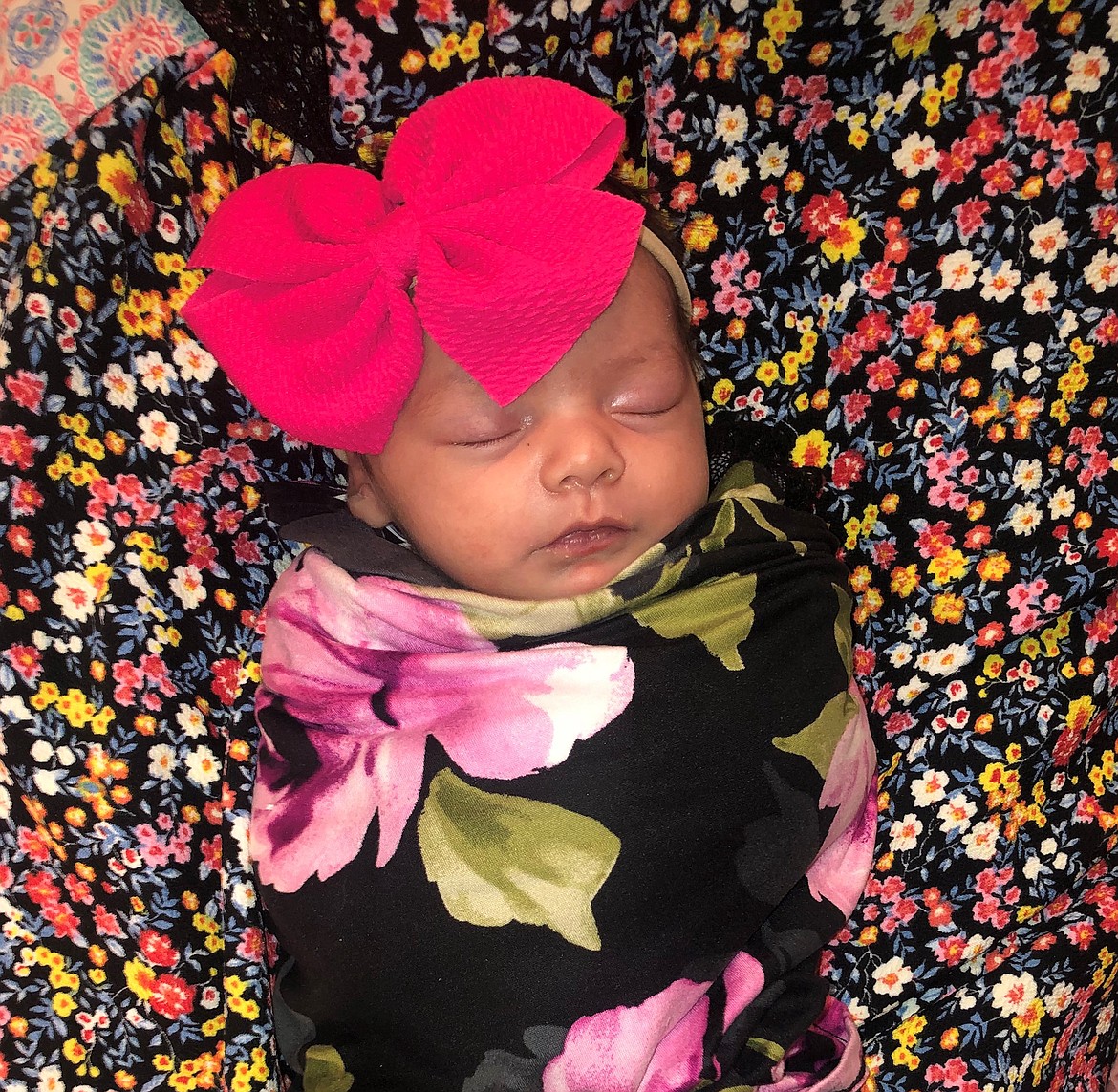 Grace Nicole Eastwood Manuel was born April 20 at the St. Luke New Beginnings Birth Center in Ronan to Victor and Tashina Manuel of Ronan. She measured 6 lbs., 11 oz. and 17-and-a-half inches long. Paternal grandmother is Sylvia Lizaragga of Tucson, Ariz., and maternal grandparents are Ramona and the late Johnny Eastwood of Polson. Grace joins her siblings, Sheldon and Cerenity.