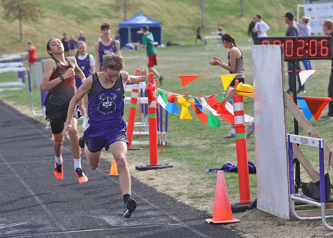 Charlo's Hayden Hollow triumphed in the 800-meter run during last week's Lake County meet. (Bob Gunderson photo)