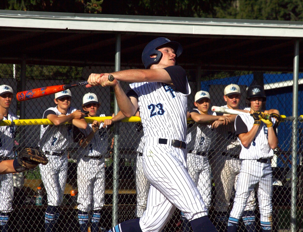 Porter Schulte at with a hit.