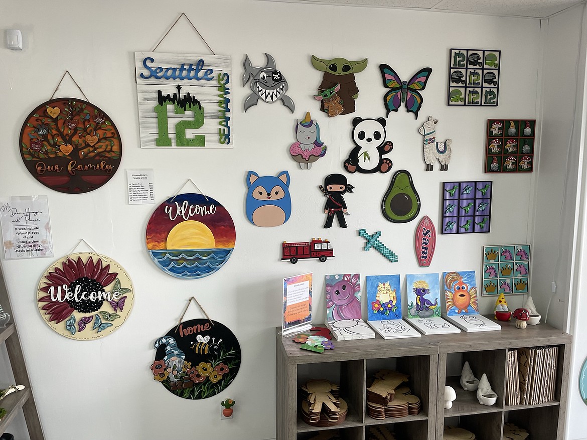 Some examples of completed projects at The Creative Studio by Rustic Girl Painting.