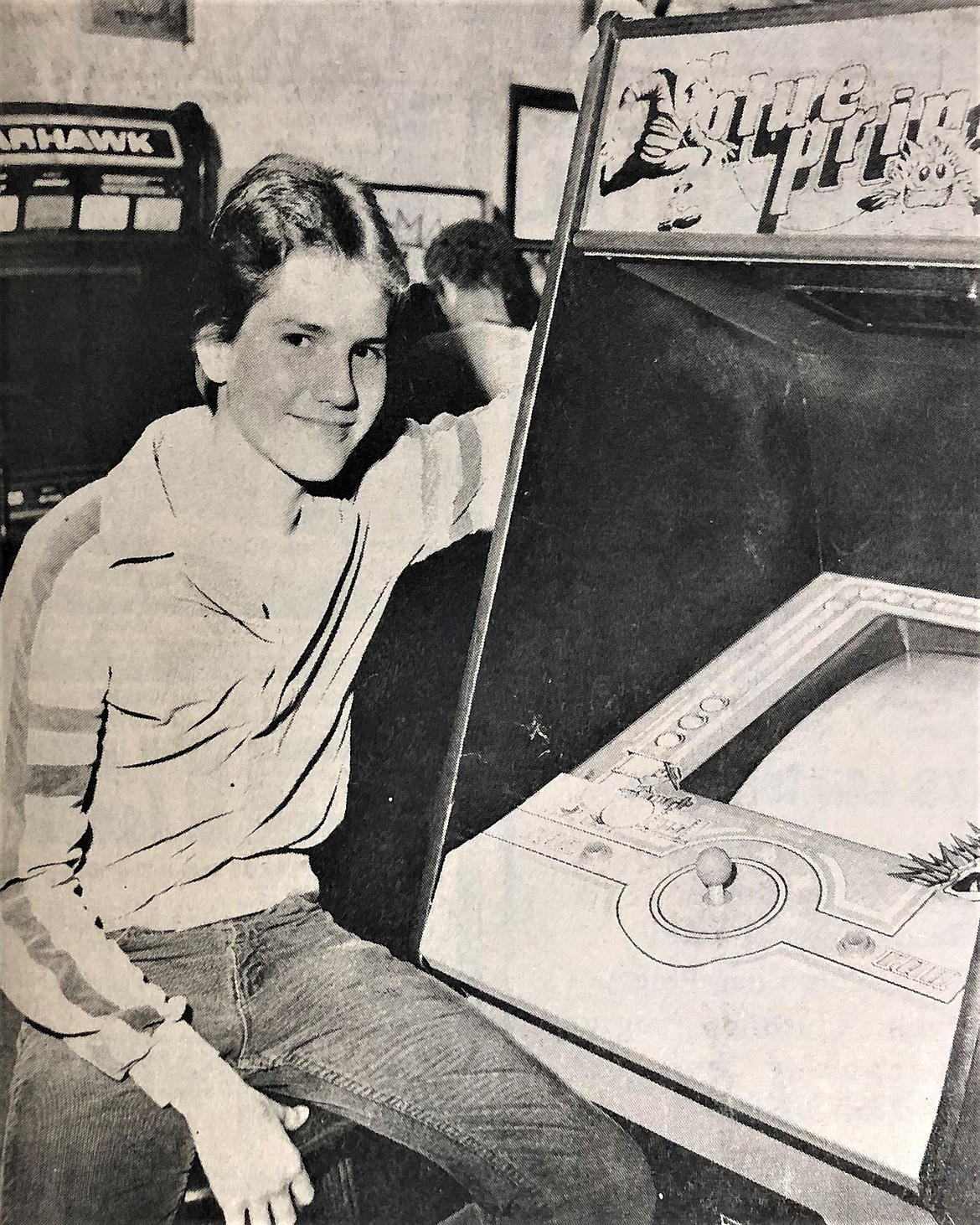 Jim O'Brien pictured with his world record-breaking Coeur d'Alene video machine.