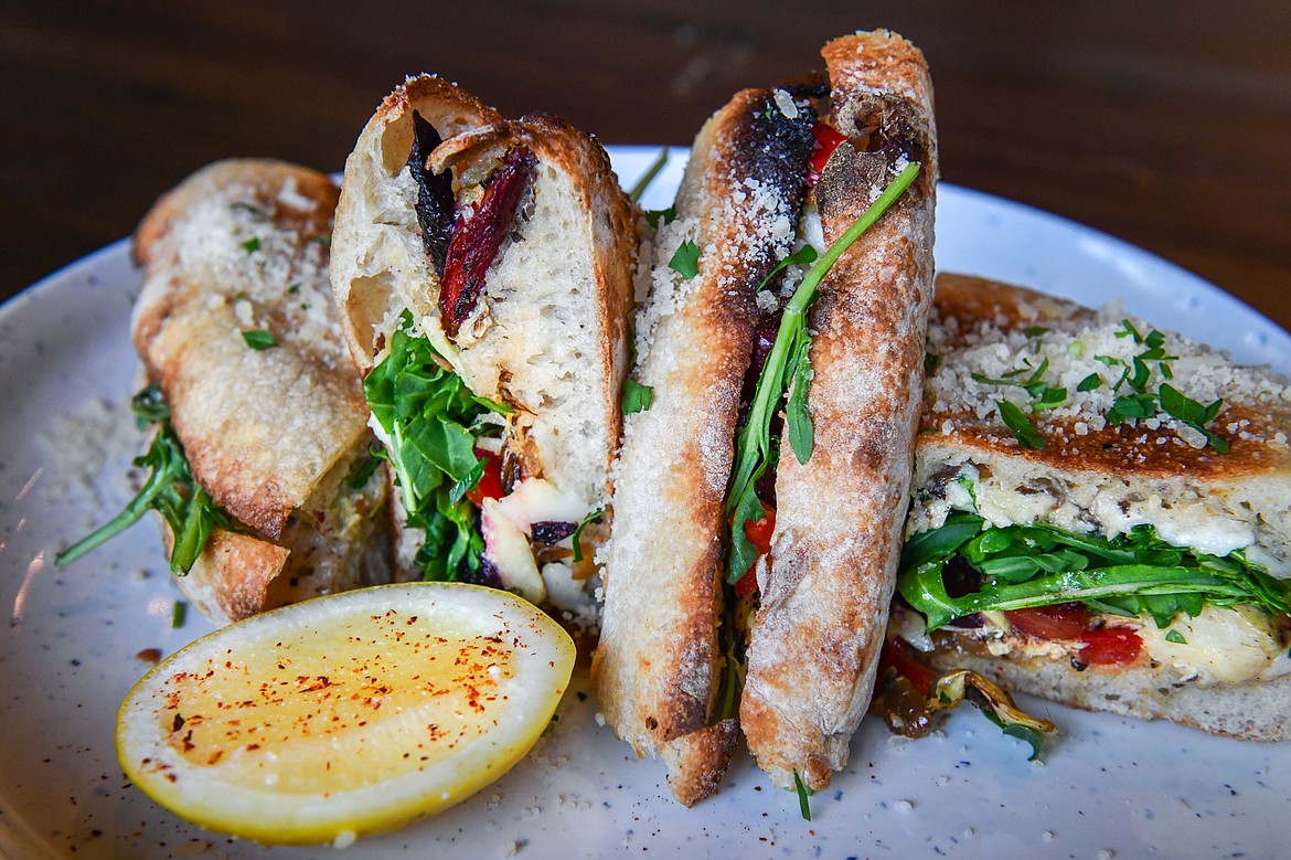 The Seasonal Veg Panuozzo at Blackstar in Whitefish on Wednesday, May 3. (Casey Kreider/Daily Inter Lake)