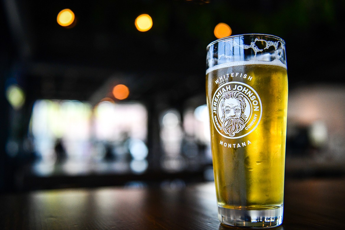 Jeremiah Johnson Brewing Company's Rice Lager at Blackstar in Whitefish on Wednesday, May 3. (Casey Kreider/Daily Inter Lake)