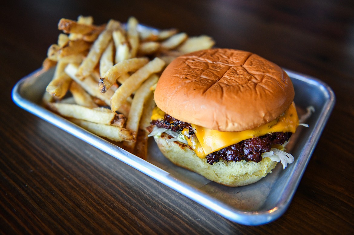 The Smash Burger at Blackstar in Whitefish on Wednesday, May 3. (Casey Kreider/Daily Inter Lake)