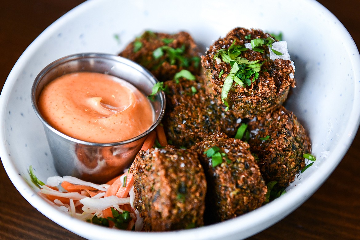 Falafel Bites with Smoked Chili Aioli at Blackstar in Whitefish on Wednesday, May 3. (Casey Kreider/Daily Inter Lake)