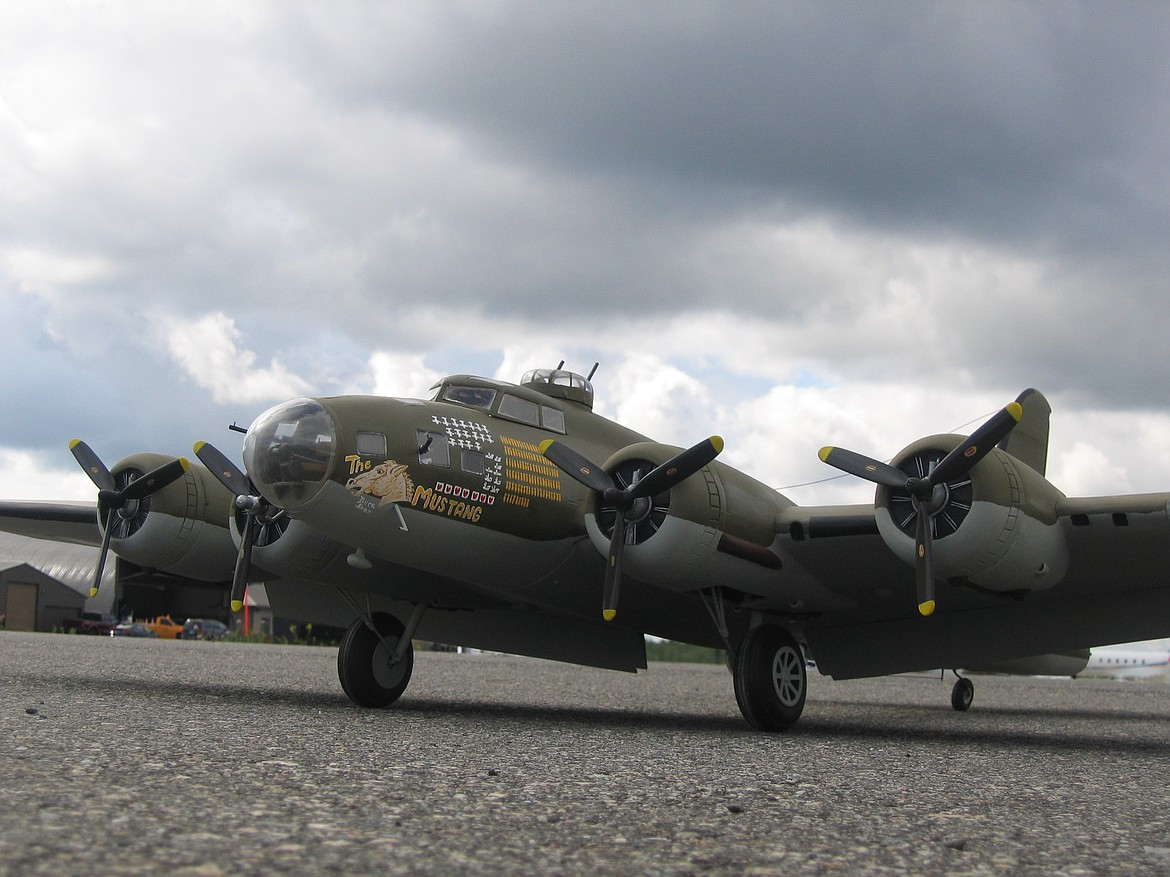 A model B-17 bomber that kicked-off Don Clauson's love of restoring and making model planes. (photo provided)