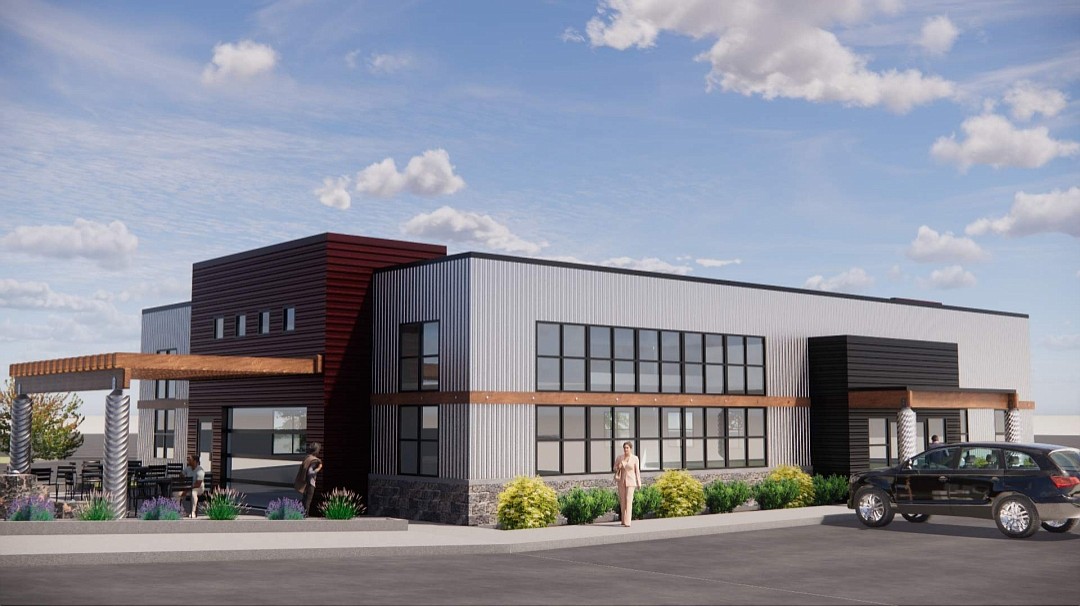 Rendering of the Momentum Sports and Play building under construction at 3877 N. Schreiber Way in Coeur d'Alene.