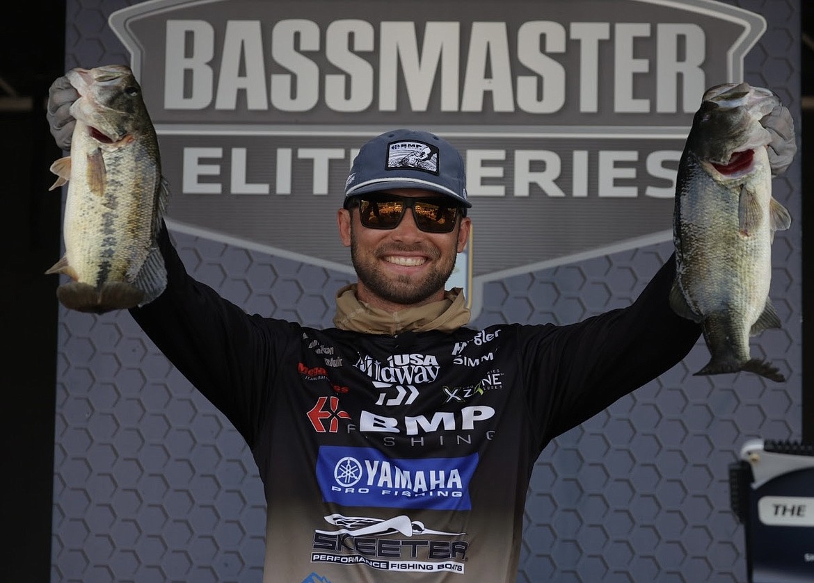 Photo by SEIGO SAITO/B.A.S.S.
Brandon Palaniuk of Rathdrum is leading after Day 1 of the Whataburger Bassmaster Elite at Lay Lake in Alabama with 19 pounds, 7 ounces.