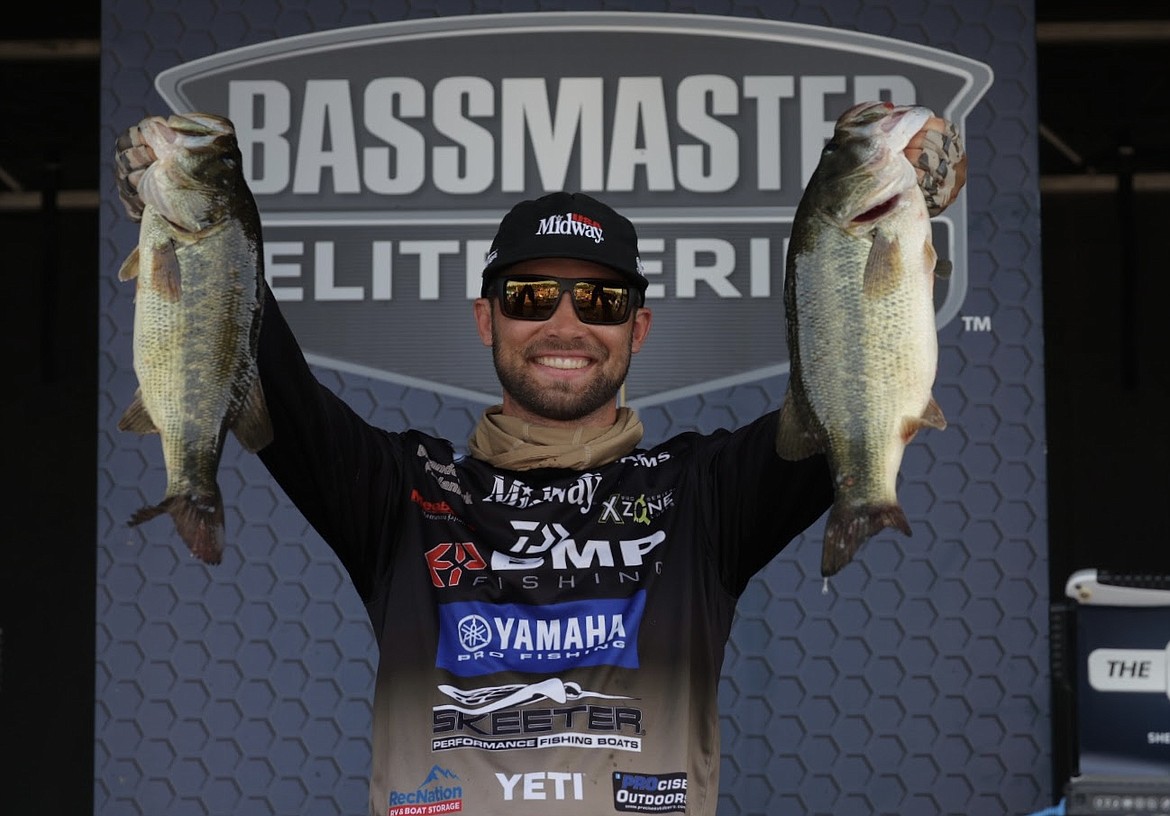 Photo by SEIGO SAITO/B.A.S.S.
Brandon Palaniuk of Rathdrum is leading after Day 2 of the Whataburger Bassmaster Elite at Lay Lake in Alabama with a two-day total of 35 pounds, 12 ounces.