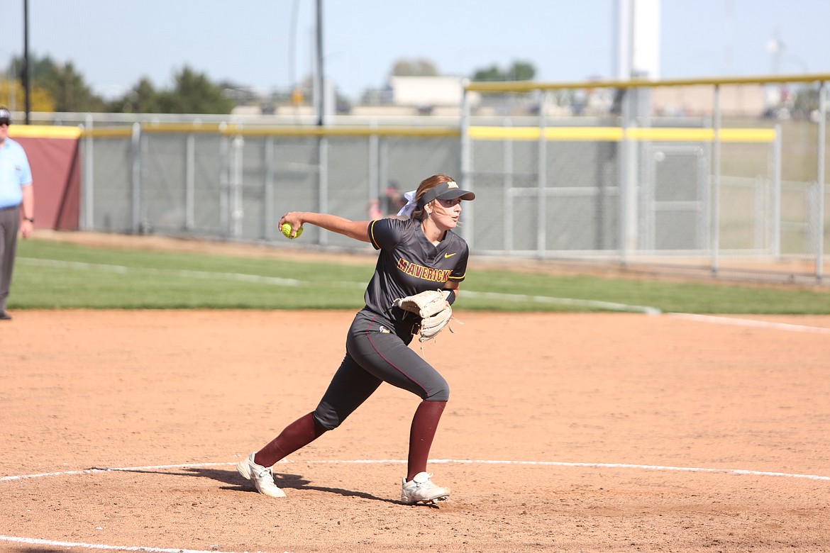 Moses Lake junior Morgan Ross pitched seven shutout innings against the WIldcats on Friday.