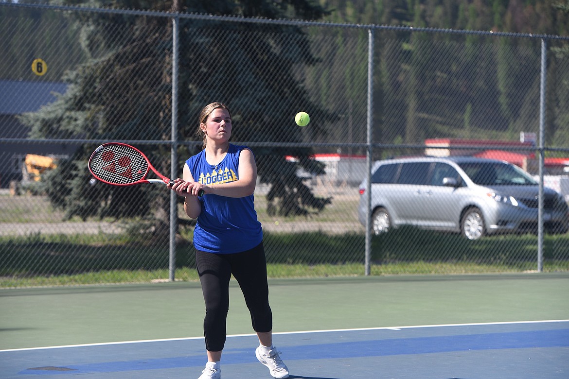 Libby's Anna Padillla competes against Ronan on Saturday. (Scott Shindledecker/The Western News)