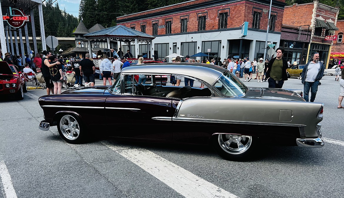 The 1955 Chevy Bel Air, owned by Dave Moore, was awarded Best of Show at the 2023 Depot Days Car Show.