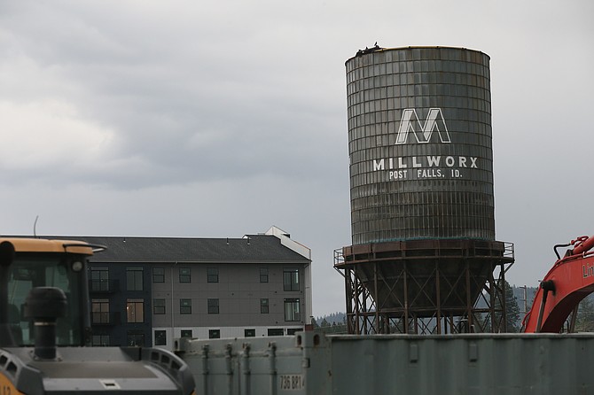 The Millworx urban community is being built around the old silo on Fourth Avenue near Idaho Road in Post Falls. The community, with townhouses, condos, apartments and commercial venues, is expected to be completely built in five to seven years.