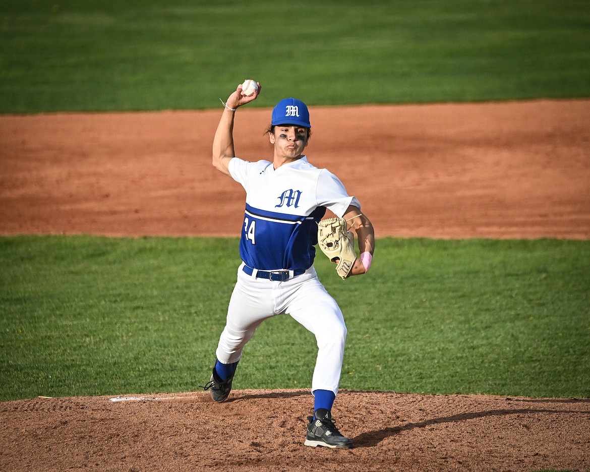 Bulldog Kellen McClure was on the mound during last week's game against Frenchtown. (Christa Umphrey photo)