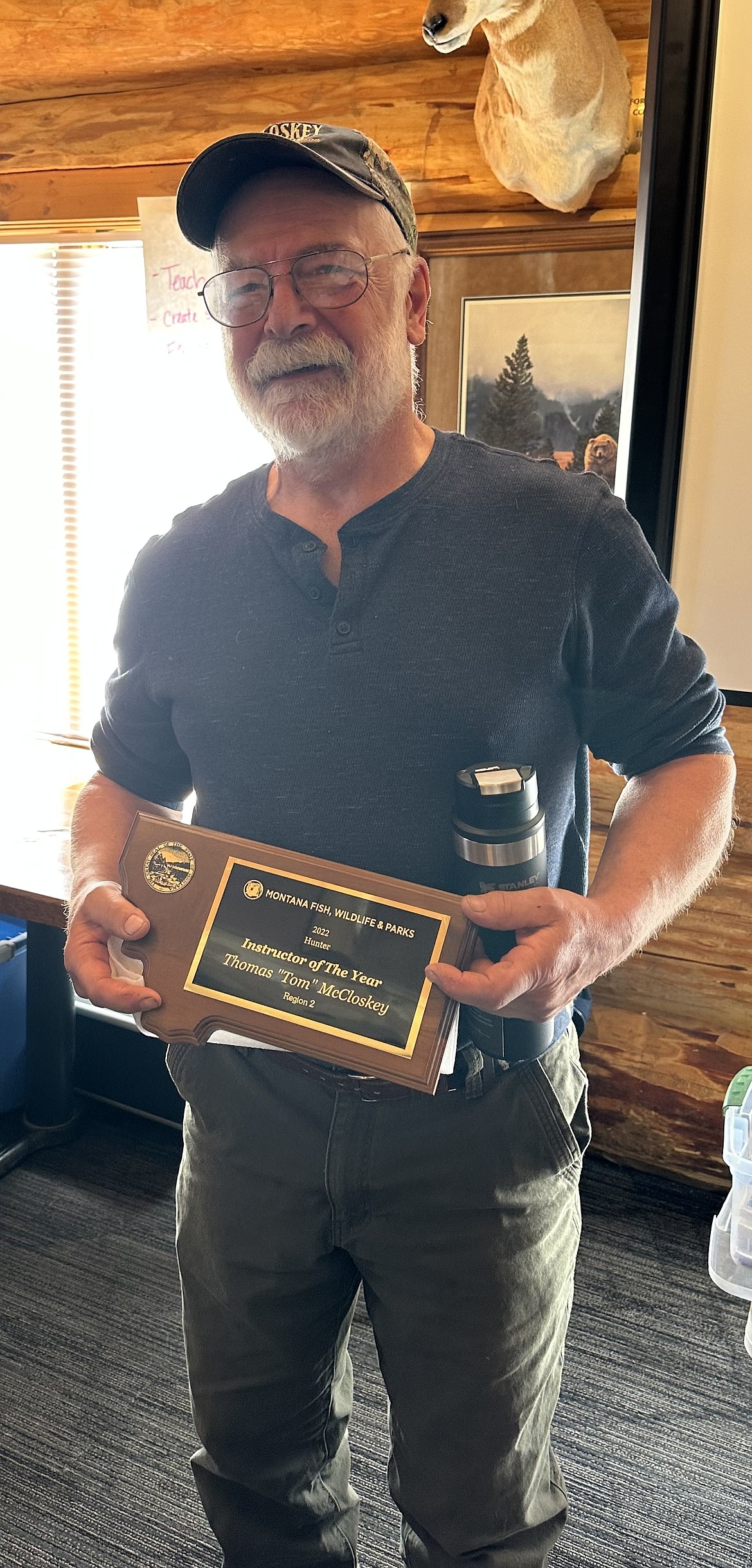 Tom McCloskey was recently named the Montana Fish, Wildlife and Parks Instructor of the Year from Region 2. (FWP photo)