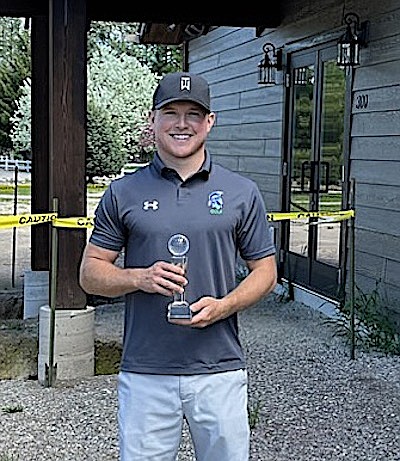 Jonny Cielak won the 2023 Ben Graham Memorial Golf Tournament on Sunday, May 14. (Photo courtesy Cabinet View Golf Course)