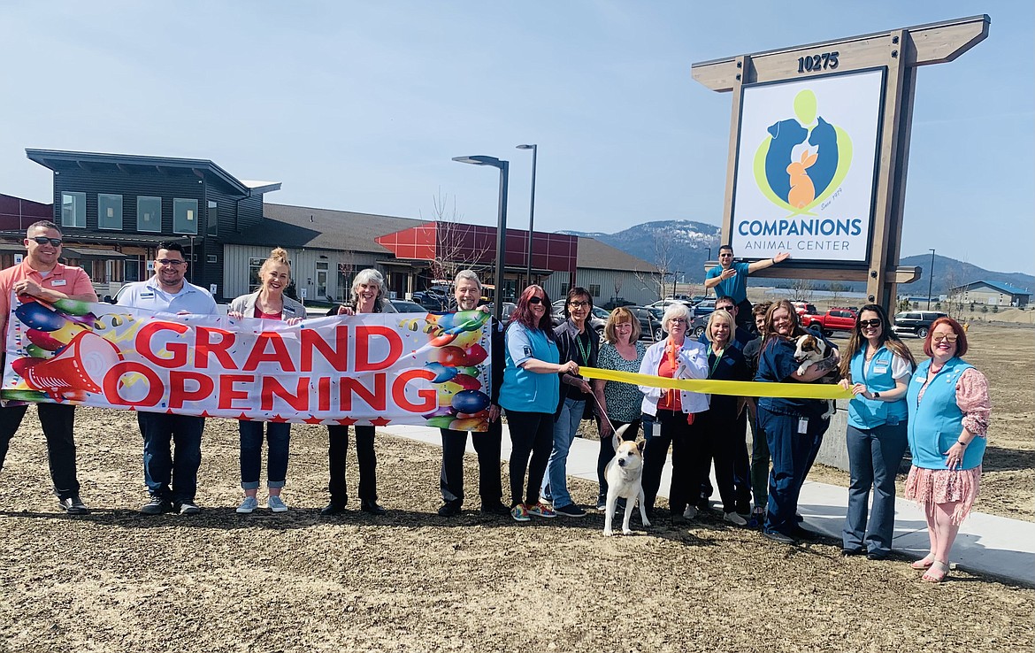 The Hayden Chamber of Commerce held a ribbon cutting for Companions Animal Center (formerly Kootenai Humane Society).