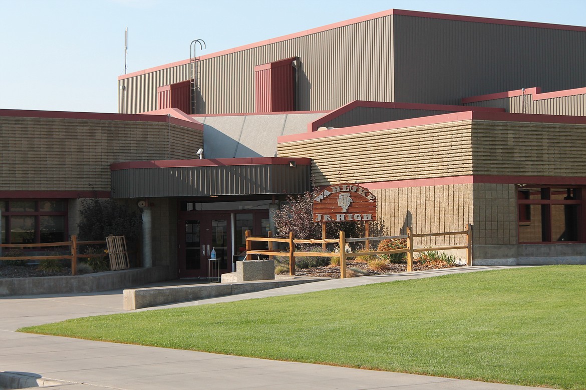 Wahluke Junior High School, where a student is alleged to have posted online threats against against a teacher.