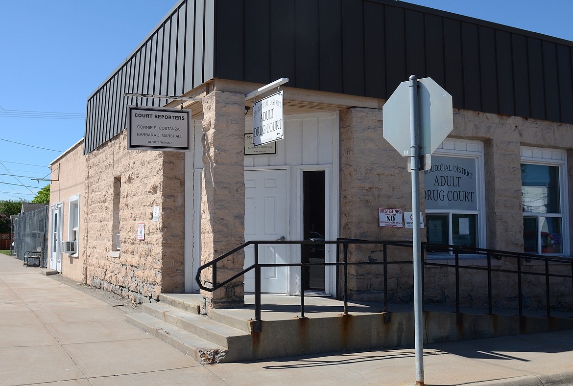 The new Lake County Courthouse annex will occupy the building that now houses the Drug Court and IT department, located diagonally from the courthouse. (Kristi Niemeyer/Leader)