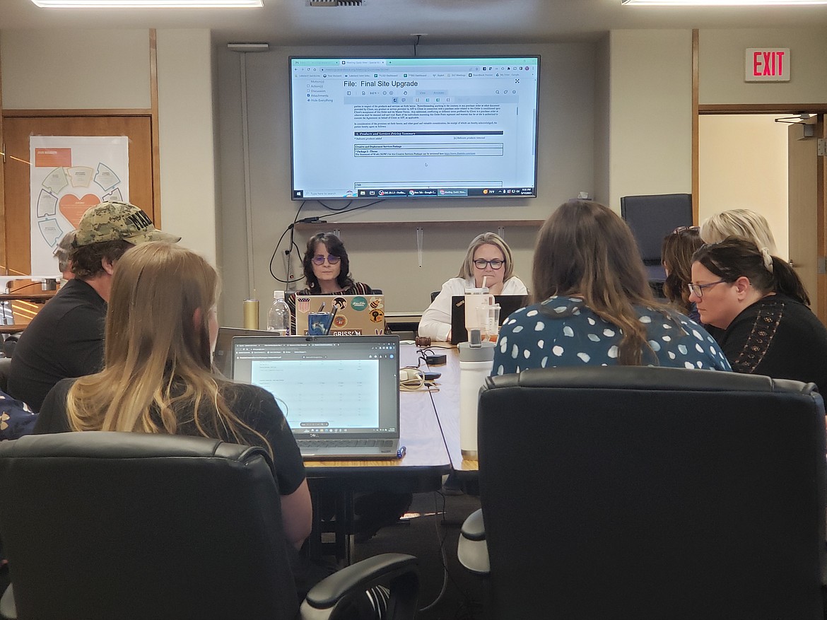The Lakeland Joint School District board of trustees met Wednesday in a special meeting to discuss the district budget after the election levy results were tallied.