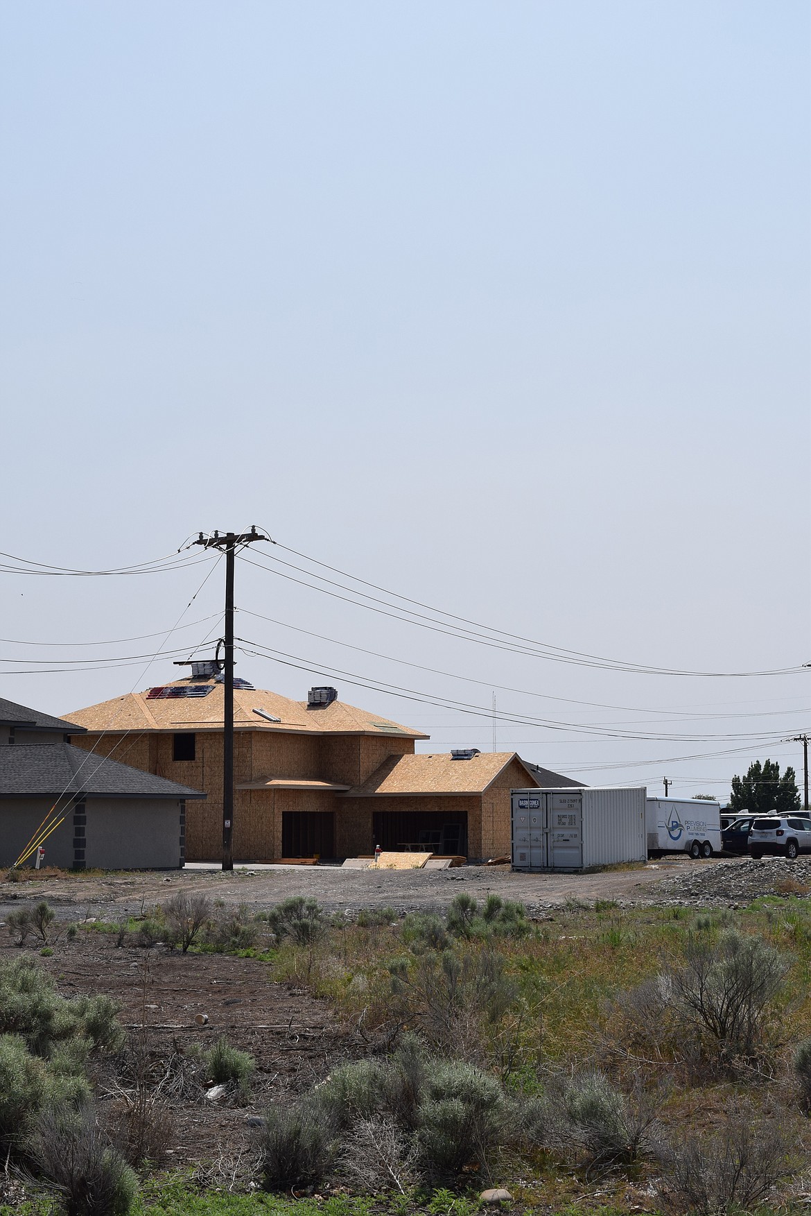A house under construction in Moses Lake. Home construction loans are a little bit more involved than ordinary mortgages, but they offer flexibility.