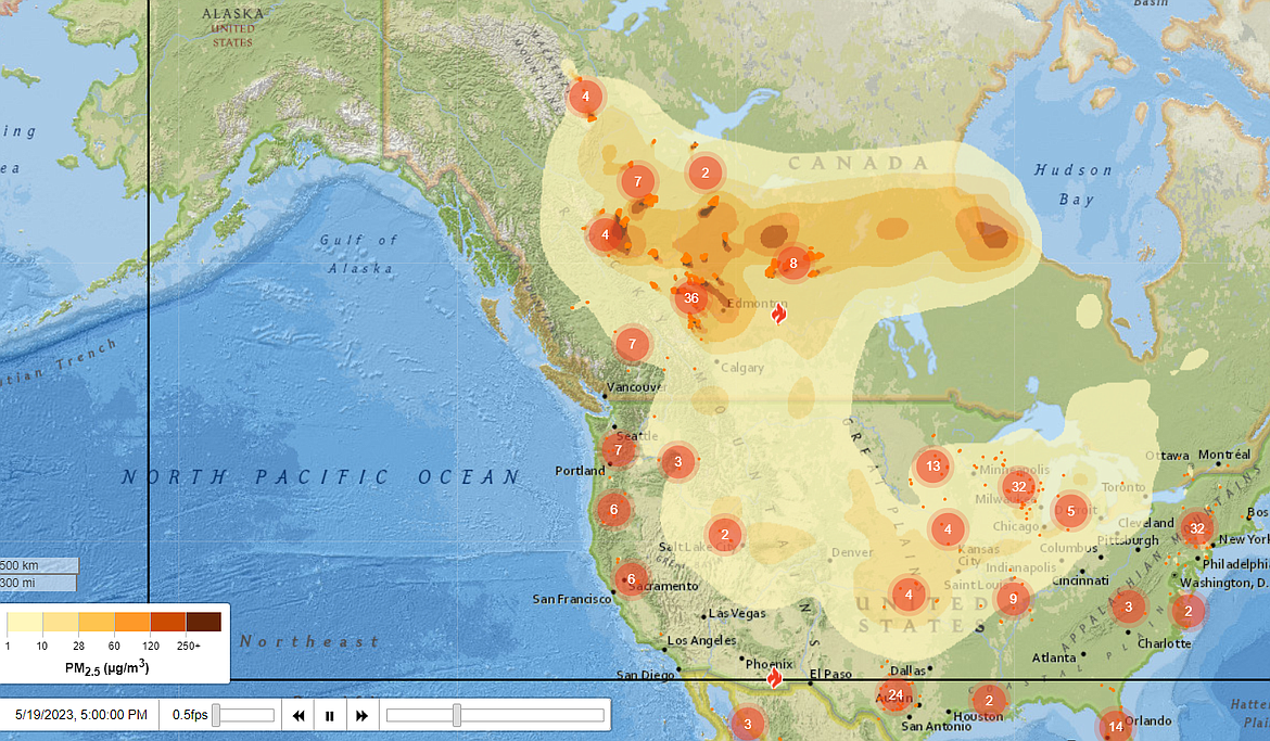 Canada Forest Fire Map 2023