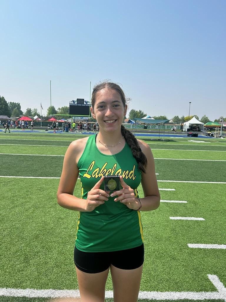 Courtesy LAKELAND TRACK AND FIELD
Lakeland High sophomore Ziya Munyer won the state 4A girls triple jump championship on Friday with a jump of 37 feet, 3 3/4 inches at Mountain View High in Meridian.