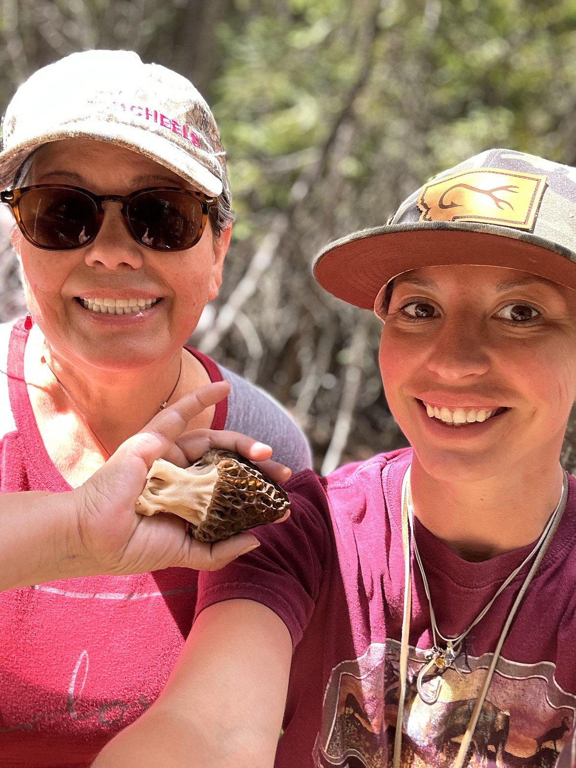Over Mother's Day weekend, Sandra Connor of St. Regis spent some special time out in the woods foraging for morels with her mom. (Photo courtesy/Sandra Connor)