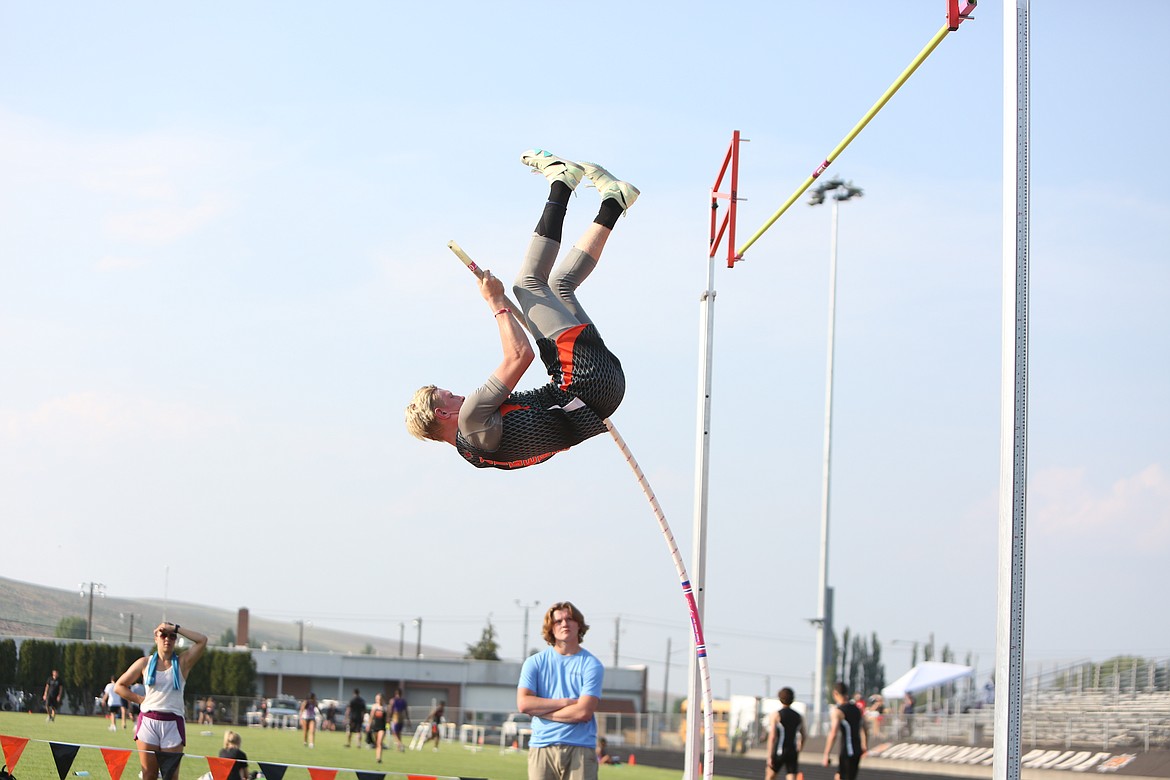 Ephrata senior Kyler Black placed fourth in the boys pole vault competition at Friday’s CWAC/GSL Regional Championships.