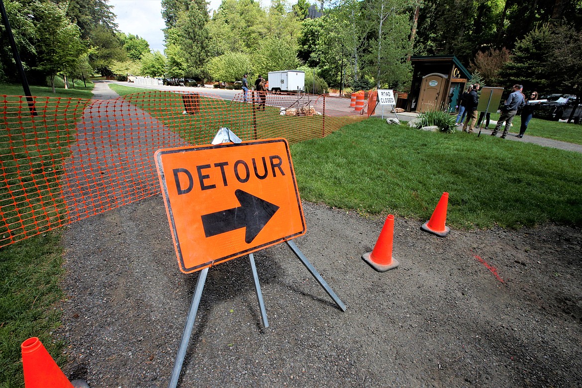 The parking lot on the eastside of Tubbs Hill will be closed for about a month during installation of a filtration system designed to reduce contaminants in stormwater from reaching Lake Coeur d'Alene.