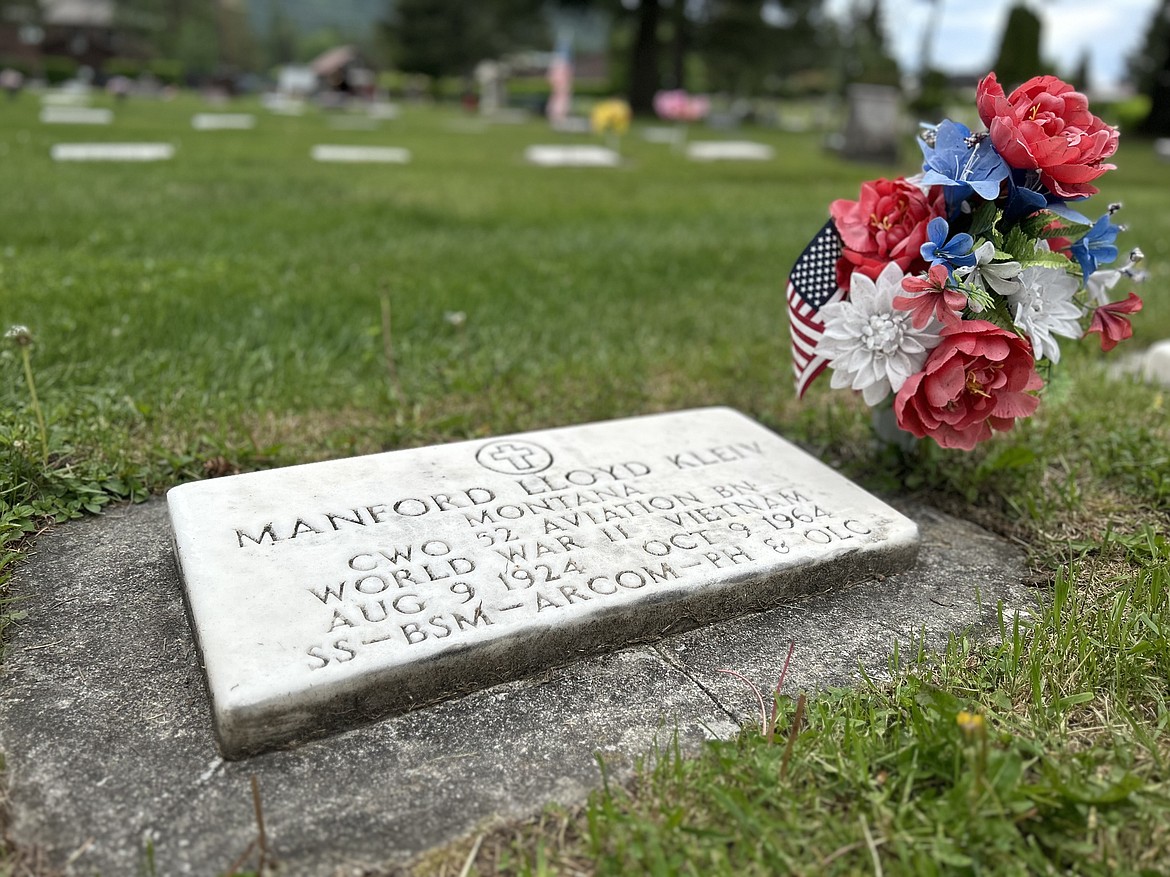 Army Chief Warrant Officer Manford Lloyd Kleiv served in World War II and the Vietnam War. He was posthumously awarded the Silver Star and is buried in the Whitefish Cemetery. (Heidi Desch/Daily Inter Lake)