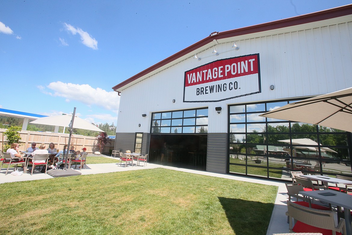 Vantage Point Brewing Co. in Coeur d'Alene offers grassy places and open spaces for customers to enjoy.