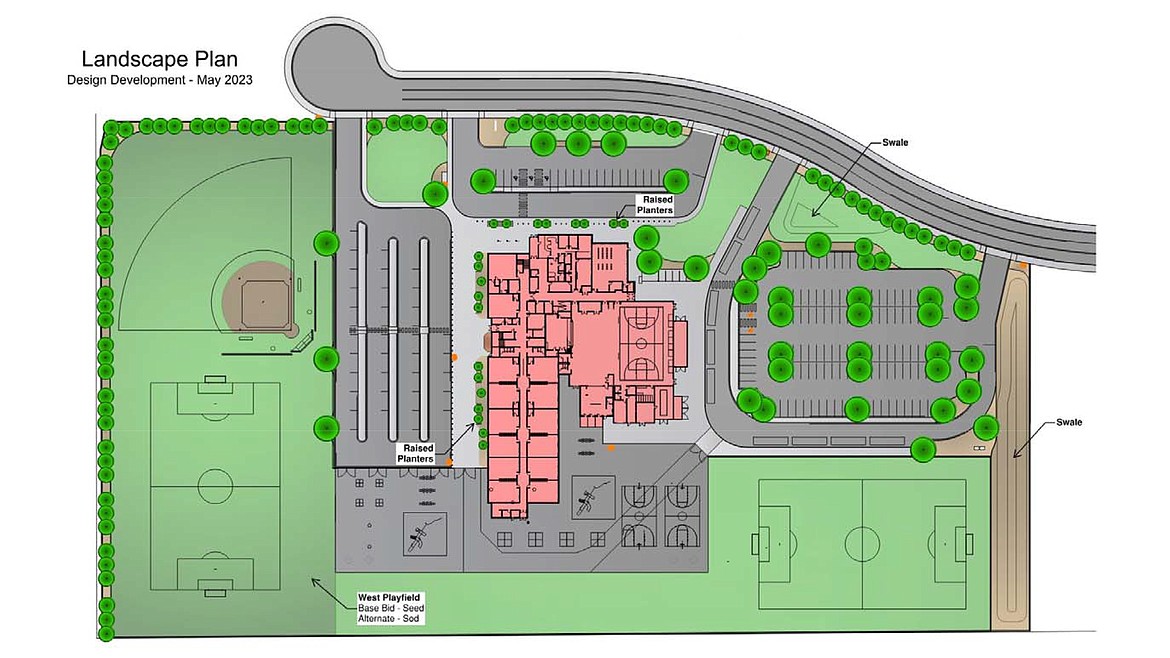 The site design for the new elementary school in Mae Valley was approved by the Moses Lake School Board Thursday.