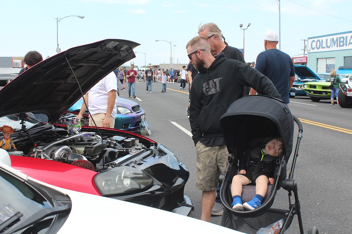 Looking at cars was fun but tired some people out.