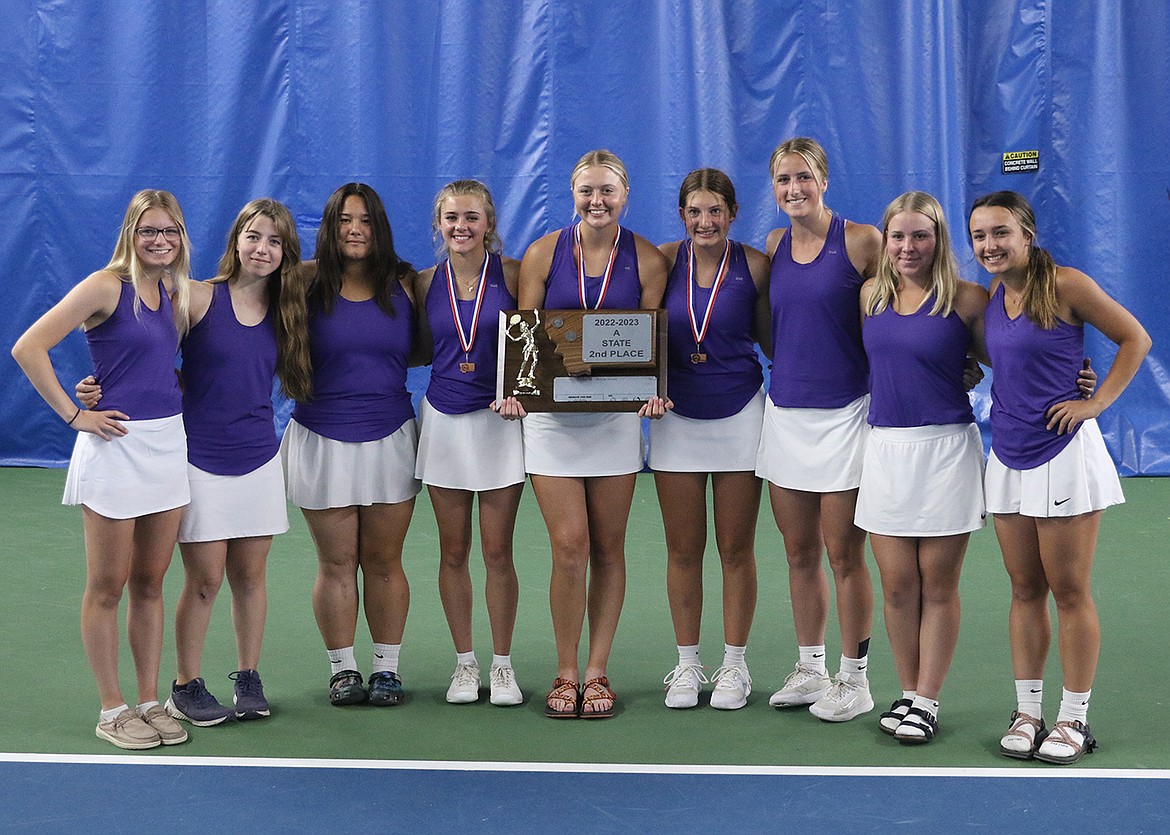 The Lady Pirates placed second at the Class A State Tennis Tournament in Missoula last weekend. (Bob Gunderson photo)